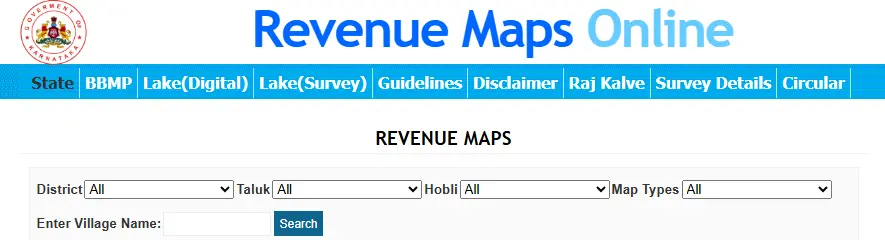 bhoomi revenue maps online